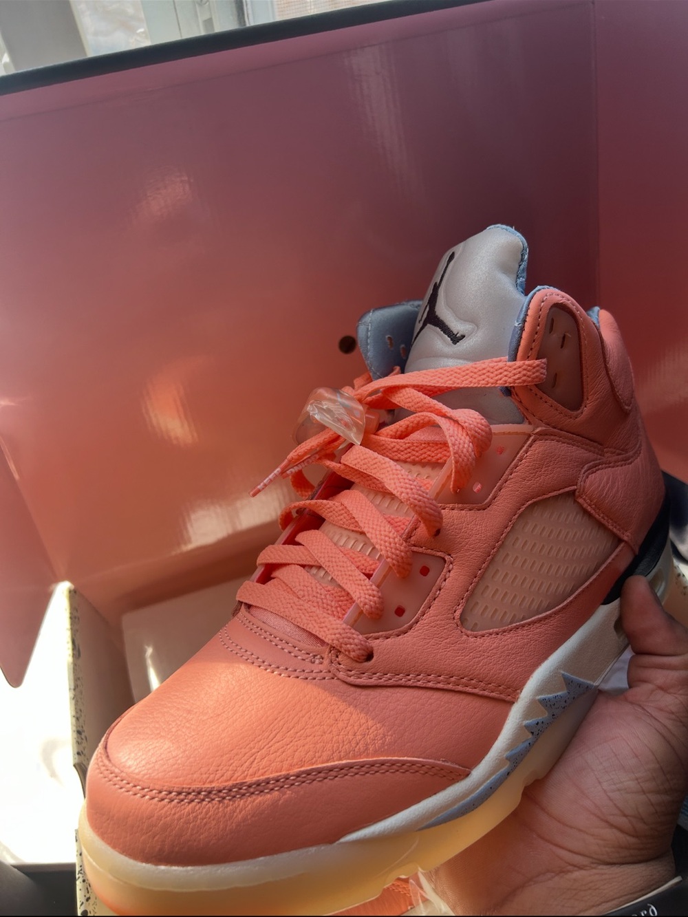 Air Jordan 5 Retro X DJ Khalid “Crimson Bliss” Sneakers - Picture 4 of 5